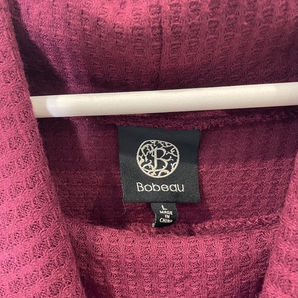 Bobeau Maroon Long Sleeve Turtleneck Top - Picture 4 of 6